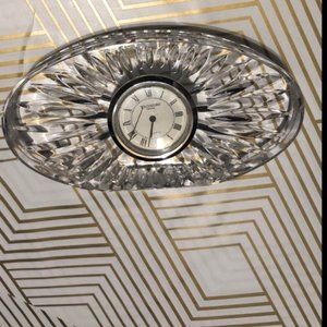 Waterford Crystal Oval Desk Clock
